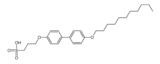 3-[4-(4-undecoxyphenyl)phenoxy]propane-1-sulfonic acid结构式