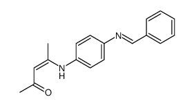 4-[4-(benzylideneamino)anilino]pent-3-en-2-one Structure