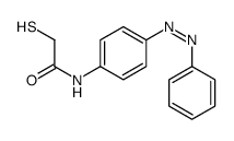 N-(4-phenyldiazenylphenyl)-2-sulfanylacetamide结构式