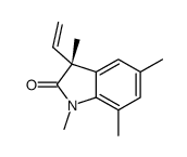 (3R)-3-ethenyl-1,3,5,7-tetramethylindol-2-one Structure