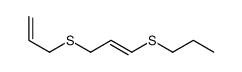 3-prop-2-enylsulfanyl-1-propylsulfanylprop-1-ene Structure