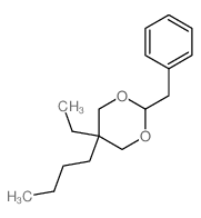 1,3-Dioxane,5-butyl-5-ethyl-2-(phenylmethyl)- Structure