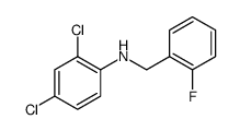 Benzenemethanamine, N-(2,4-dichlorophenyl)-2-fluoro结构式