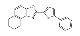 2-(5-phenyl-thiophen-2-yl)-6,7,8,9-tetrahydro-naphtho[1,2-d]oxazole Structure