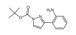 tert-butyl 3-(2-aminophenyl) pyrazole-1-carboxylate Structure