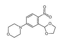 4-(3-(1,3-dioxolan-2-yl)-4-nitrophenyl)morpholine结构式