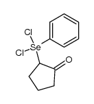 2-(dichloro(phenyl)-l4-selanyl)cyclopentan-1-one结构式