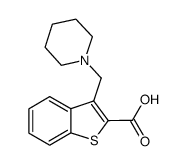 3-Piperidin-1-ylmethyl-benzo[b]thiophene-2-carboxylic acid Structure