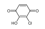 2,5-Cyclohexadiene-1,4-dione,2-chloro-3-hydroxy- Structure