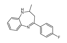 4-(4-fluorophenyl)-2-methyl-2,3-dihydro-1H-1,5-benzodiazepine Structure