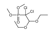 1,1-dichloro-1-dimethoxyphosphoryl-2,2-diethoxyethane Structure