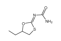 rac-(5-ethyl-[1,3]oxathiolan-2-ylidene)urea Structure