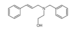 2-(N-benzyl-N-(3-phenyl-2-propenyl)amino)ethan-1-ol Structure