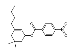 3-butyl-5,5-dimethyl-2-cyclohexenyl p-nitrobenzoate Structure