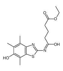 Pentanoic acid,5-[(6-hydroxy-4,5,7-trimethyl-2-benzothiazolyl)amino]-5-oxo-,ethyl ester picture