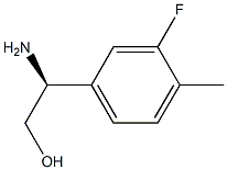 (2S)-2-AMINO-2-(3-FLUORO-4-METHYLPHENYL)ETHAN-1-OL结构式