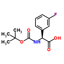 (S)-2-(tert-butoxycarbonylamino)-2-(3-fluorophenyl)acetic acid picture