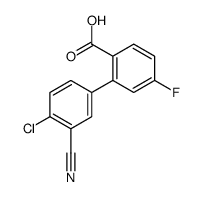 2-(4-chloro-3-cyanophenyl)-4-fluorobenzoic acid结构式