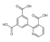 5-(3-carboxypyridin-2-yl)benzene-1,3-dicarboxylic acid结构式