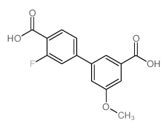 3-(4-羧基-3-氟苯基)-5-甲氧基苯甲酸结构式