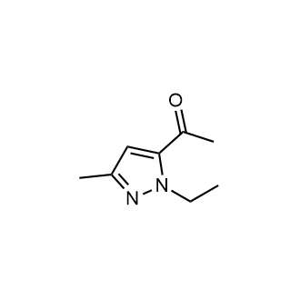 1-(1-乙基-3-甲基-1H-吡唑-5-基)乙烷-1-酮结构式
