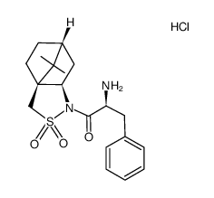 N-((S)-2'-amino-3-phenylpropanoyl)bornane-2,10-sultam hydrochloride Structure