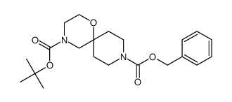 9-benzyl 4-tert-butyl 1-oxa-4,9-diazaspiro[5.5]undecane-4,9-dicarboxylate Structure