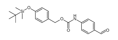 4-(tert-butyldimethylsilyloxy)benzyl 4-formylphenylcarbamate结构式