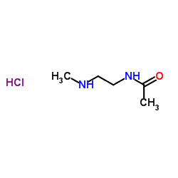 N-[2-(Methylamino)ethyl]acetamide hydrochloride (1:1) Structure