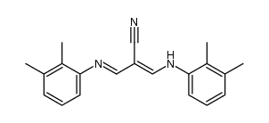 3-(2,3-dimethylphenylamino)-2-[(2,3-dimethylphenylimino)methyl]acrylonitrile结构式