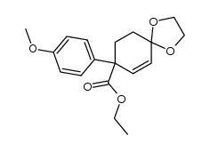 Ethyl 8-(4-Methoxyphenyl)-1,4-dioxaspiro[4.5]dec-6-ene-8-carboxylate Structure