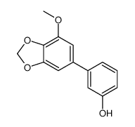 3'-Hydroxy-5-methoxy-3,4-methylenedioxybiphenyl结构式