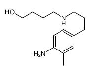 4-[3-(4-amino-3-methylphenyl)propylamino]butan-1-ol结构式