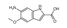 1H-Indole-2-carboxylicacid,6-amino-5-methoxy-(9CI) Structure