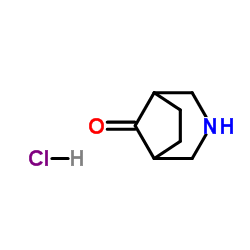 3-Azabicyclo[3.2.1]octan-8-one hydrochloride structure