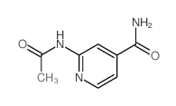 4-Pyridinecarboxamide,2-(acetylamino)- Structure