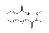 N-methoxy-N-methyl-4-oxo-3,4-dihydroquinazoline-2-carboxamide结构式