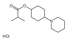 (4-piperidin-1-ium-1-ylcyclohexyl) 2-methylpropanoate,chloride Structure