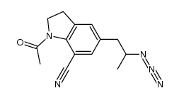 1-acetyl-5-(2-azidopropyl)indoline-7-carbonitrile Structure