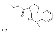 (1R,2R)-ethyl 2-((R)-1-phenylethylamino)cyclopentanecarboxylate hydrochloride picture