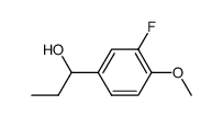 1-(3-fluoro-4-methoxyphenyl)propan-1-ol structure