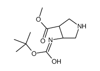 cis-Methyl 4-N-Boc-amino-pyrrolidine-3-carboxylate Structure