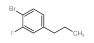 1-Bromo-2-fluoro-4-propylbenzene Structure