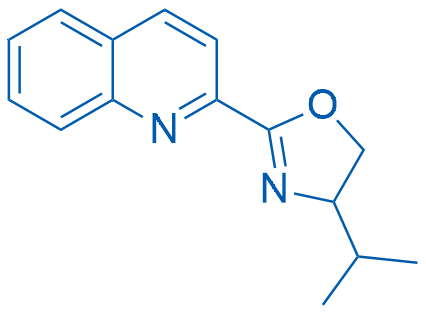 4-Isopropyl-2-(quinolin-2-yl)-4,5-dihydrooxazole structure