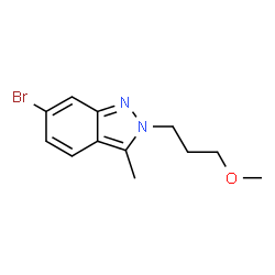 6-BroMo-2-(3-Methoxypropyl)-3-Methyl-2H-indazole structure