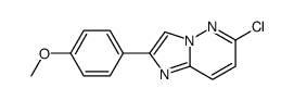 6-CHLORO-2-(4-METHOXY-PHENYL)-IMIDAZO[1,2-B]PYRIDAZINE Structure