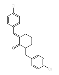 2,6-bis[(4-chlorophenyl)methylidene]cyclohexan-1-one Structure