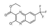 ethyl 3-chloro-7-(trifluoromethyl)quinoxaline-2-carboxylate结构式