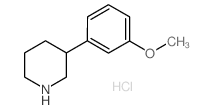 3-(3-甲氧基苯基)哌啶盐酸盐图片