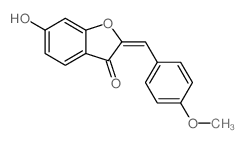 6-hydroxy-2-[(4-methoxyphenyl)methylidene]benzofuran-3-one structure